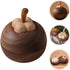 Mipcase Wooden Aromatherapy Diffuser Stand for Essential Oils Black Walnut Solid Wood Aroma Diffuser for Home Indoor