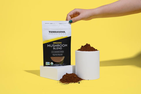 Terrasoul Superfoods Organic Five Mushroom Blend | Adaptogenic | USDA Organic, Vegan, Non-GMO, Gluten-Free | Reishi