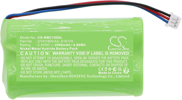 2000mAh Replacement Battery for Raymarine Smart Controller, Wireless Autopilot Remote, 2/VH1600 AA