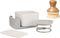 Full Circle Bubble Up Combo Family Safe, Formaldehyde-Free Gray Ceramic Soap Dish