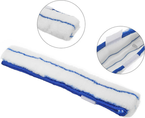 MECCANIXITY Microfiber Scrubber Replacement Head for Window, Glass, Marble Wall, Home, Bathroom, Pack of 3