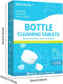 Set 30 Bottle Cleaning with Long Handle Brush and Dissolving Tablets, for Thermos, Coffee Pot, Glass, Tumbler