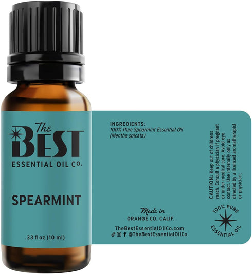The Best Spearmint Essential Oil, 100% Pure & Natural for Aromatherapy, Diffuser, and Massage - 10 ml
