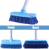 Deck Brush with Long Handle - Floor Scrub Brushes for Cleaning Shower, Stiff Bristle Scrubbing Brush, 50" Floor Scrubber Brush for Bathroom, Bathtub, Tub, Tile Floors, Garage and Patio
