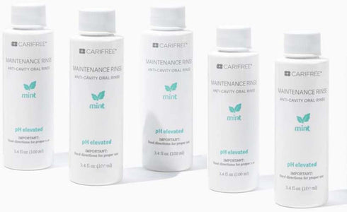 Recommended (Pack 5) CariFree Maintenance Rinse, Mint Flavored, Travel Size for On-The-Go Convenience, Anti-Cavity