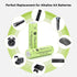 Hronn 1.2V 700mAh 16 Pack AA NiMH Rechargeable Battery, Double A Solar Lights Battery for Outdoor String Light, Pathway