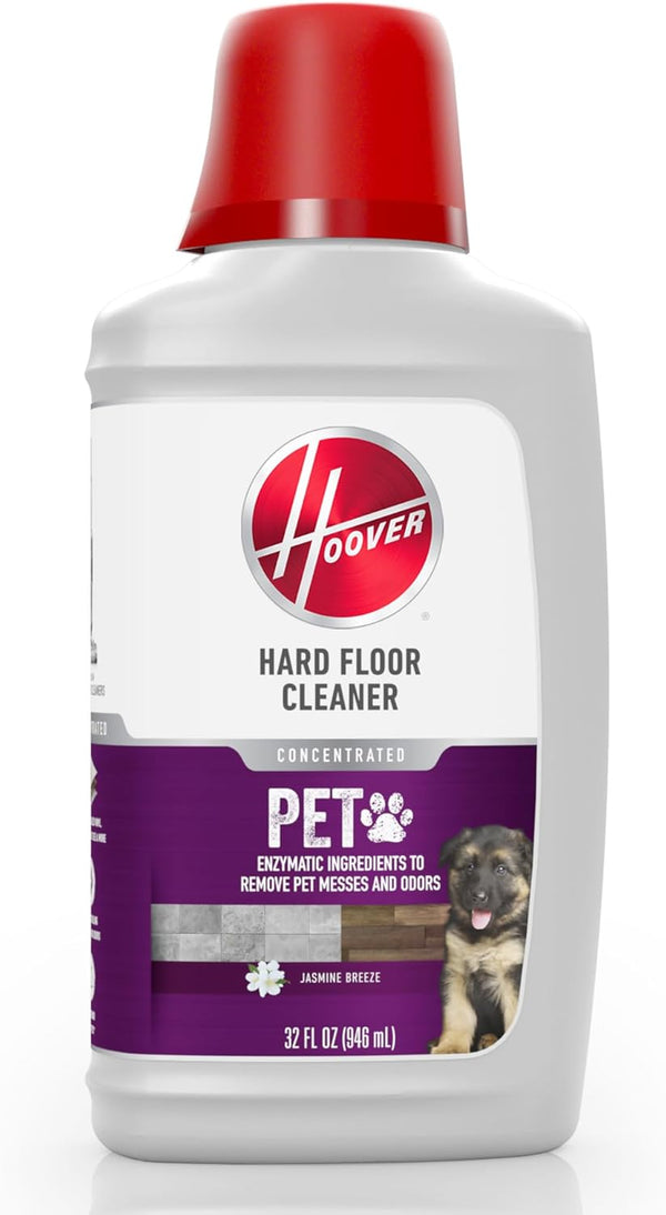 Hoover Pet Hard Floor Cleaner, Concentrated Cleaning Solution for Hard Floor Machines, 32 fl oz