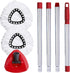 Spin Mop Head, Base, Handle Replacement for O-Ceda EasyWring Microfiber Spin Mop Combo Set