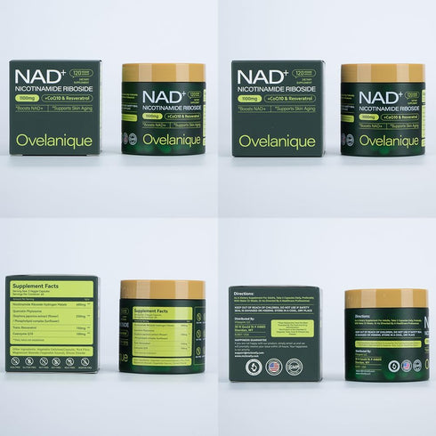 Ovelanique CoQ10 Delivery,120 Capsules(Packaging NAD Supplement with Nicotinamide Riboside & Resveratrol |NMNH