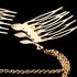 yueton 2pcs Fashion Ladies Athena Olive Branch Tassel Leaf Clips - Barrettes Bobby Pin Hair Clips for Bride Headwear