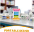 Portable Weekly Pill Organizer with Magnet Lock for Travel