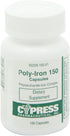 Poly Iron Capsules 150 mg Dietary Supplement by Cypress Pharmaceutical, 100 Caps per Bottle
