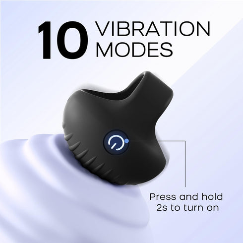 JE FUN Portable Finger Massage Ball, Multifunctional Waterproof Rechargeable Mini Massage Tool (Black)