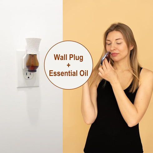 Pluggalble Oil Diffuser and Essential Oil, Sweet Rum, 1 fl. oz, 30 Days' Non-toxic Air Freshener
