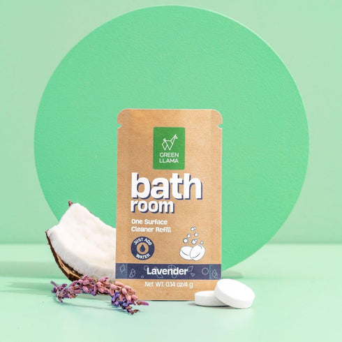 Bathroom Refill 3-Pack - Certified Compostable Packaging, Natural Eco-Friendly Cleaning Solution for Bathrooms