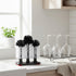Havawish 1 Pack 3 Water Bottle Cleaning Brush with Suction Base, Head Bristle Bar Glass Washer for Sink, Washer Brush