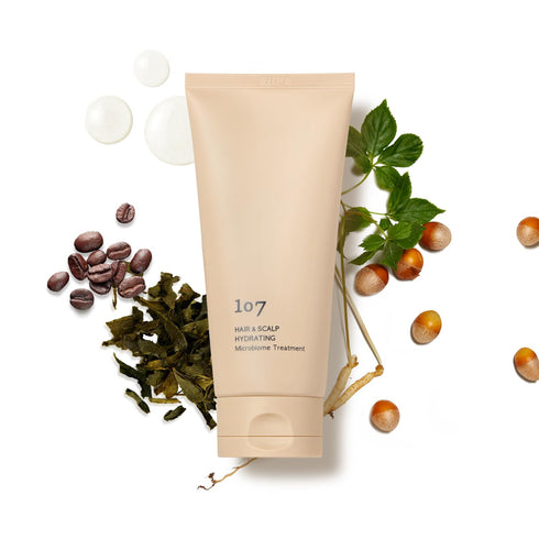 107 HAIR & SCALP HYDRATING Microbiome Treatment - 180ml Hair Mask for Scalp Soothing - Paraben & Cruelty Free