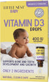 Little Nest Baby Vitamin D3 Drops 400 IU per Dose | Natural & Clean
