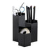 LoveBB Makeup Brush Holder Organizer, 3 Slot Plastic Storage Solution for Cosmetics Brushes, Black