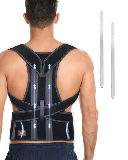 Back Brace Posture Corrector for Women and Men, Adjustable Support for Back Pain Relief