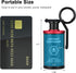 Portable Pill Box Aluminum Alloy Waterproof Small Organizer, Keychain Gadget for Travel