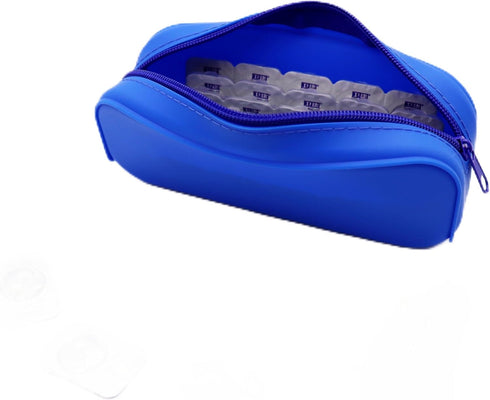 P-40 Daily Contact Lens Organizer - Disposable Contact Lens Dispenser, Water-Resistant Silicone Case for All Brands