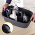 Omirome 2-Pack Large Gray Cleaning Caddy for Cleaning Supplies with Handle - Portable Plastic Tote Organizer