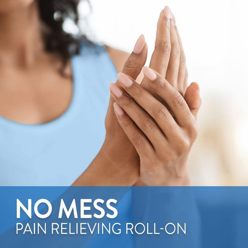 Nervive Nerve Care, Max Strength Pain Relieving Roll On Liquid with Lidocaine and Menthol for Toes, Feet, Hands, 2.5oz