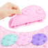 Makeup Brush Cleaner Mat, Silicone Brush Cleaning Pad Big Size with Suction Cup for Makeup Brush Cleaning (Pink)