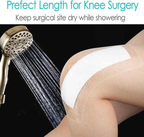 Hola Health 14 4"x12" Pcs Long Waterproof Bandage for Post Knee Replacement Hip Surgery Recovery Shower Protector
