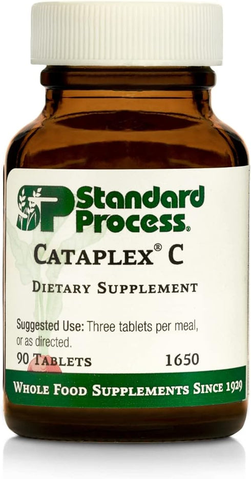 Standard Process Cataplex C - Immune Support Supplement with Vitamin C, Magnesium Citrate, Calcium, 90 Tablets