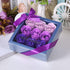 Hedume 4 Boxes Floral Scented Bath Soap - 36 Pcs Rose Flower Petals in Gift Box for Special Occasions
