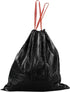 5 Gallon Drawstring Trash Bags, Flat Bottom Garbage Bag, Black, 110 Counts/3 Rolls