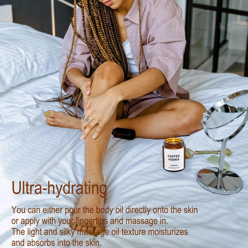 Massage Oil Candle, 4.5oz Romantic Gift SPA Use Home Scented Candle Body Oil with Soybean Oil
