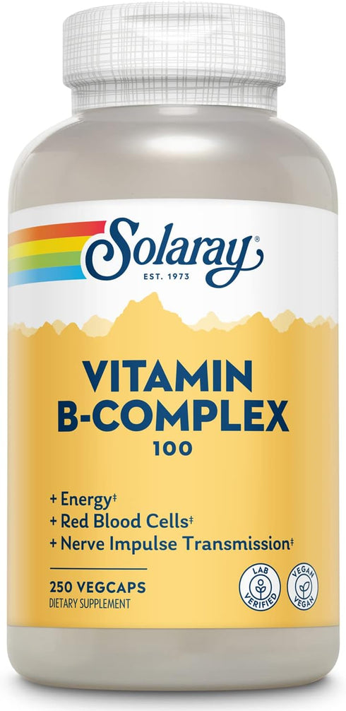 Solaray B-Complex 100, 250 Capsules, Health and Beauty