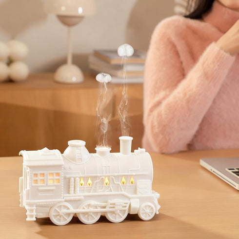 YUEHISY 300ML Train Diffuser, Essential Oil Diffuser & Cool Mist Humidifier with Night Light, Diffuser for Relaxation