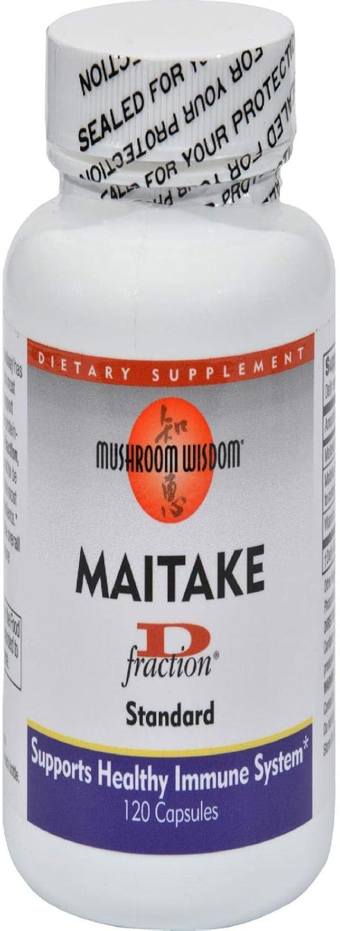 Grifron Maitake D-Fraction Standard Capsules, 120 Count for Immune Support