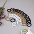 XIMA 60pcs No Crease Nylon Elastic Hair Ties Bands - Large Stretch Ponytail Holders in Black (HT007-20)