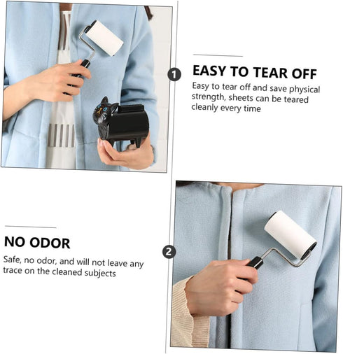 1 Set Pet Hair Remover Lint Removers, Cartoon Rug Fur Carpet Sweater Shaver, Sticky Hair Roller for Clothes