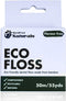 Naturals Dental Floss - Biodegradable White Unflavored Tooth Floss Made of Organic Bamboo, 50m