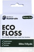 Naturals Dental Floss - Biodegradable White Unflavored Tooth Floss Made of Organic Bamboo, 50m