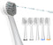 Replacement Brush Heads for Waterpik Sonic Fusion 2.0 Flossing Toothbrush, Compact, 5 Count, White, Hard Bristles