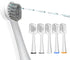 Replacement Brush Heads for Waterpik Sonic Fusion 2.0 Flossing Toothbrush, Compact, 5 Count, White, Hard Bristles