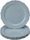 SILVER SPOONS Vintage Design Disposable Dinner Plates For Party (10 Pc) Heavy Duty Disposable Dinner Set 10” , Fine Dining Plastic Dishes For Elegant China Look, Great for Celebrations & Events - Mint by Silver Spoons