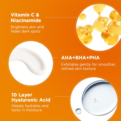 Nightingale C Toning Sleeping Mask, Overnight Face Mask with Vitamin C, Niacinamide, AHA, BHA, PHA