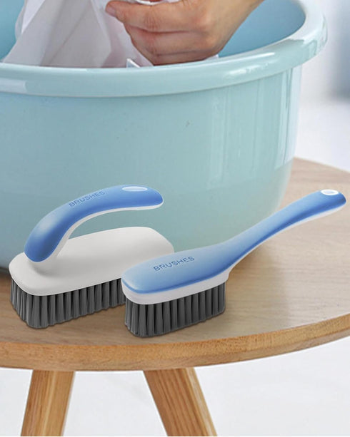Stains-2 Pack Scrub Brush for Fabric Cleaning Brush,Laundry Stain Remover Brush,Clothes Scrub Brushes Cleaner Soft
