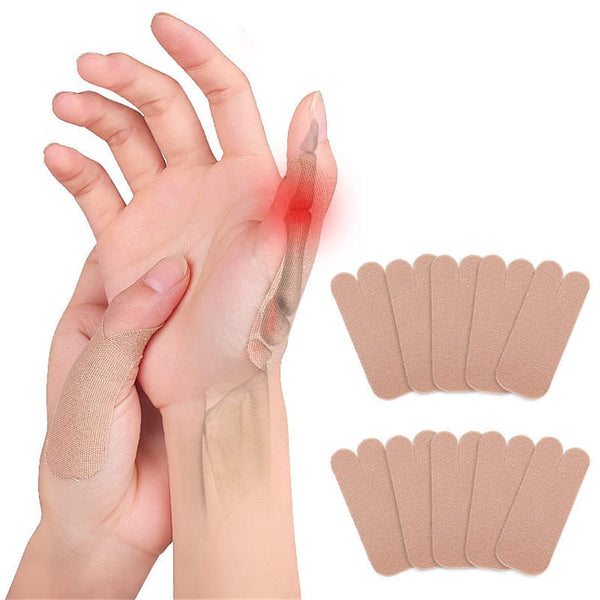 Thumb Support Stickers, 10 Pcs Elastic Breathable Brace Wrap, Self-adhesive Thumb Stabilizer for Tendonitis Pain Relief