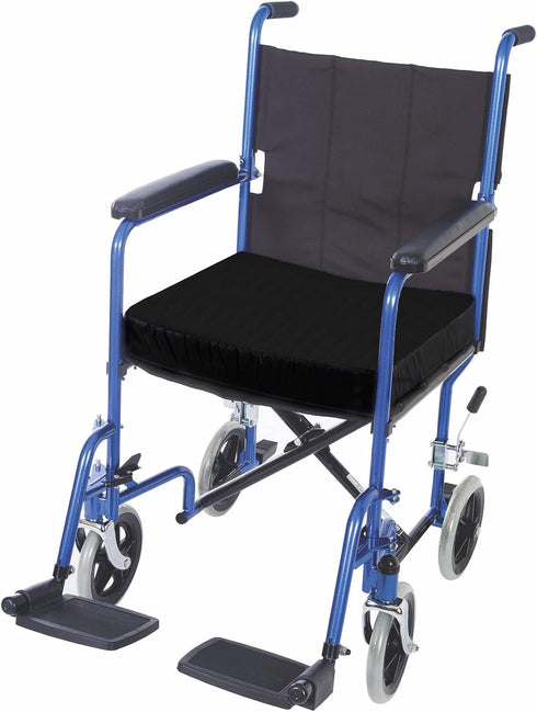Essential Medical Supply Rehab 1 Foam Cushion, Higher Density Seat Cushion for Office Chair, Wheelchair Pain Relief