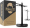 Perfecto Deluxe Black Razor and Brush Stand - Best Safety Razor Stand, Prolongs Shaving Brush Life, Gift for Him