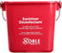 KP97RDNBL/KP97GNNBL Square Pail for Cleaning, 3quart, Small, Red and Green, Set of 2